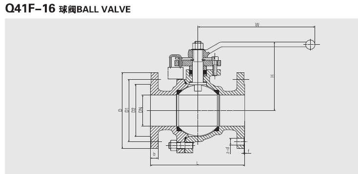 船用法兰碳钢球阀(图1)